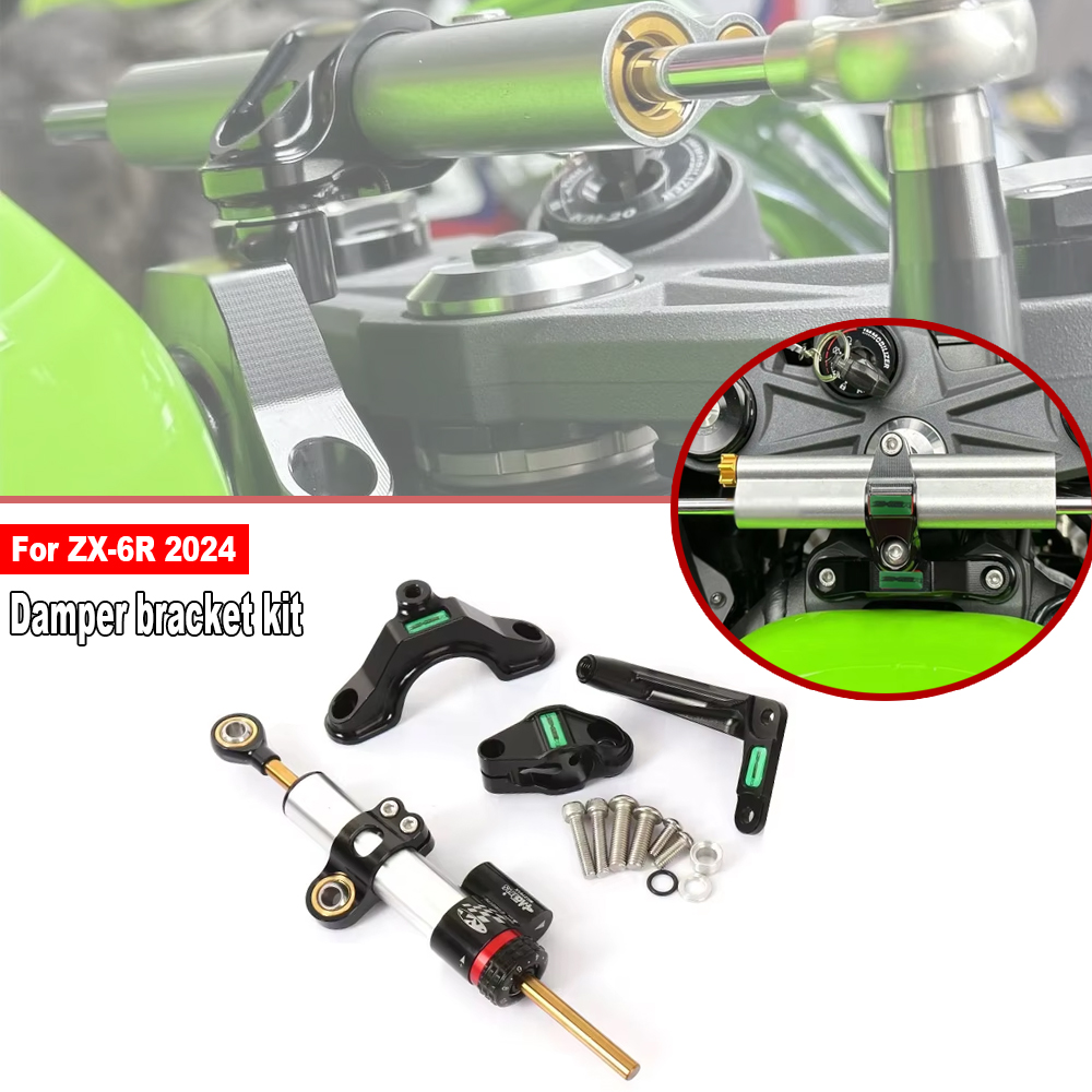 For Kawasaki Ninja ZX 6R ZX-6R - Steering Damper Stabilizer Kit Cnc review and price