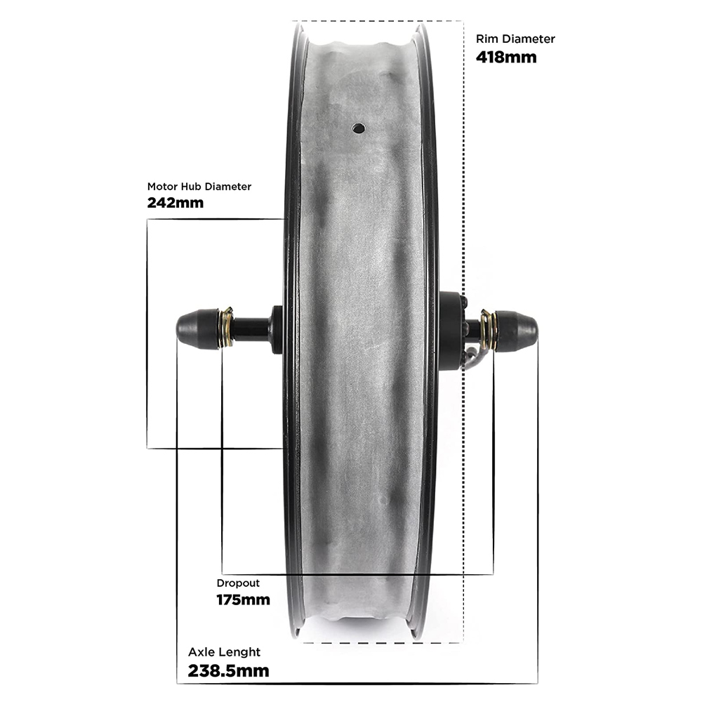 High Power 20 Inch Brushless G - 60V 5000W Brushless Hub Motor review and price