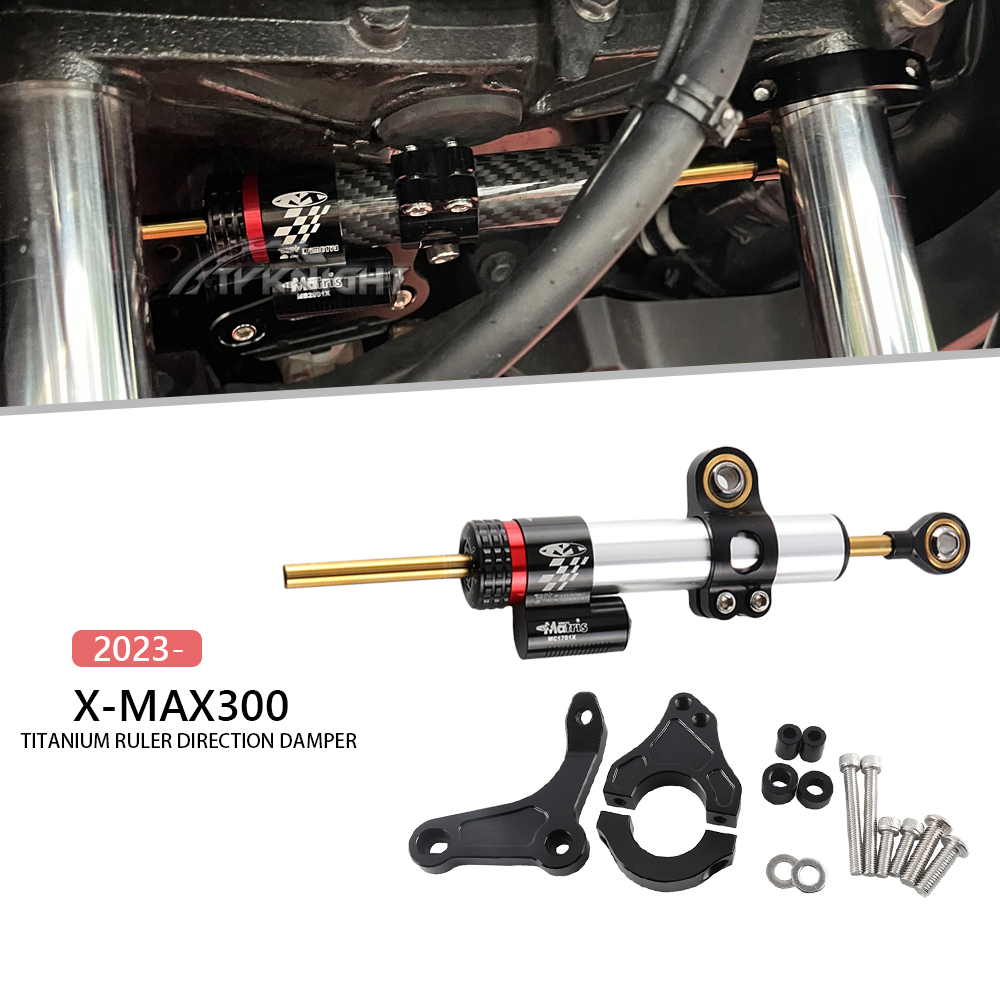 For Yamaha XMAX 300 X-MAX300 X - Steering Damper Stabilizer Kit Cnc review and price
