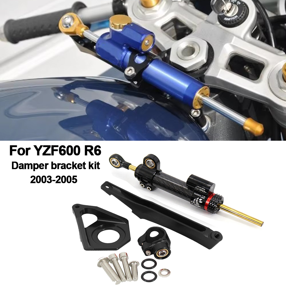 For YAMAHA YZF600 R6 2003-2005 - Steering Damper Stabilizer Kit Cnc review and price